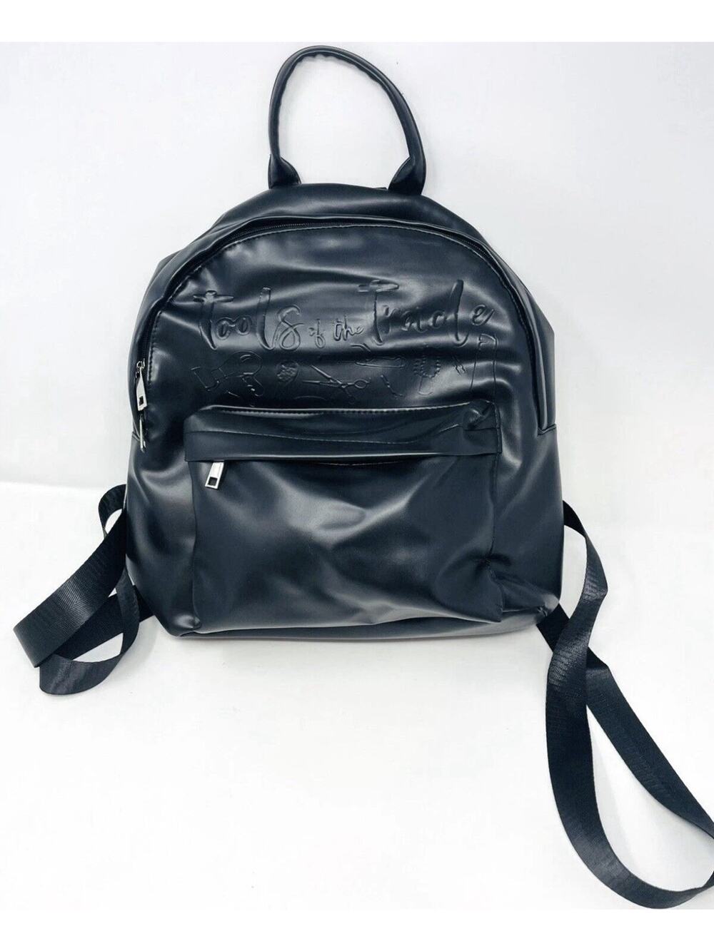 Hair Stylist Tools Of The Trade Embossed Backpack Carry Storage Bag Gift